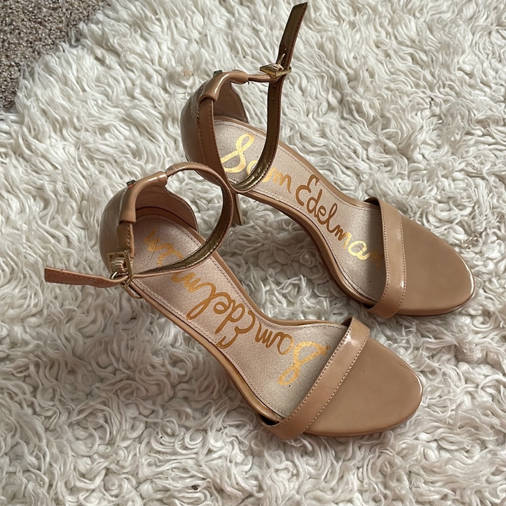 Sam Edelman Tan Heels size 9